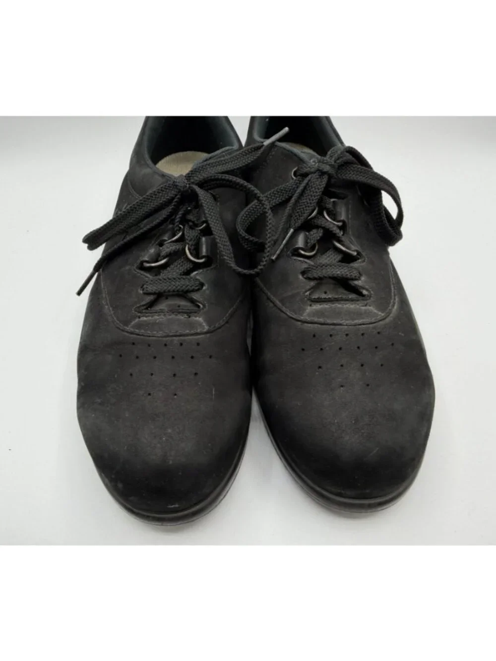 SAS Free Time Walking Shoes Women Size 9.5 Black Leather Tripad Comfort Sneaker